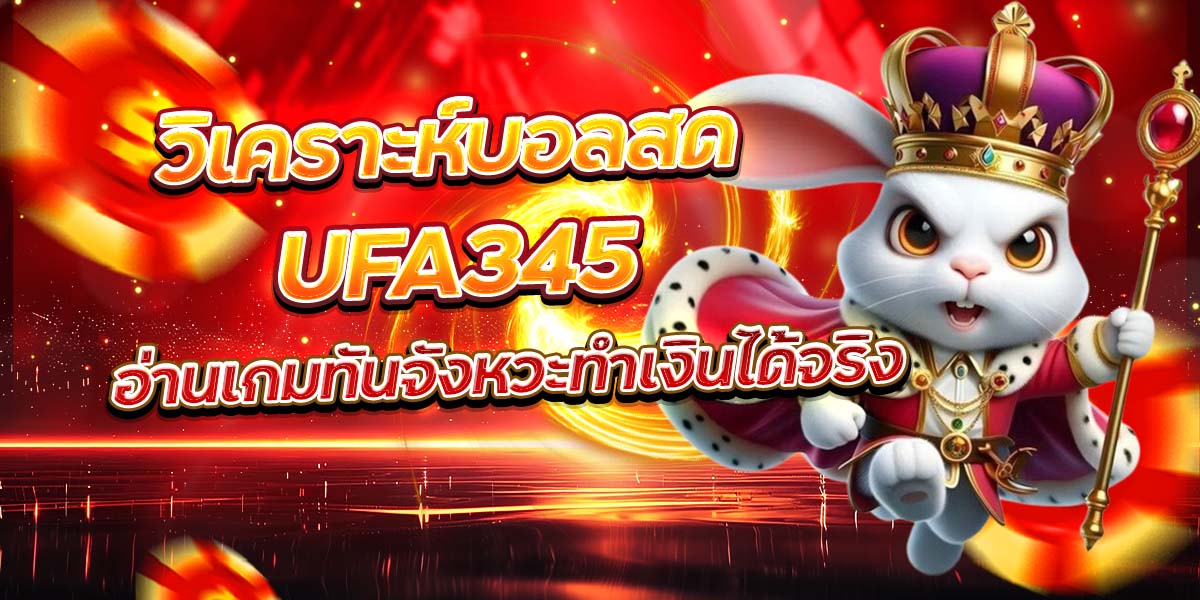 วิเคราะห์บอลสด UFA345 อ่านเกมทันจังหวะทำเงินได้จริง